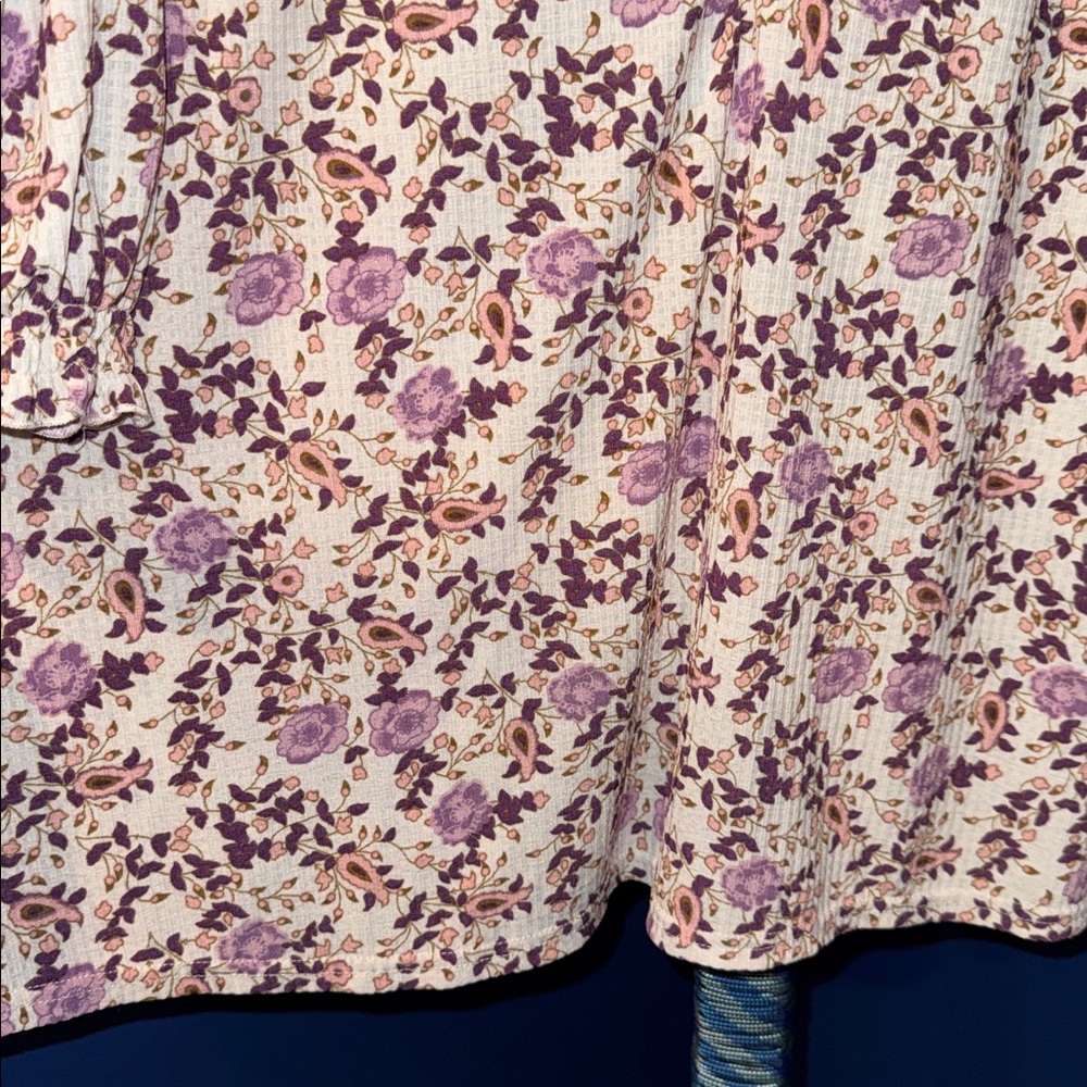 Melloday- Floral Paisley Print Blouse size 1X - Picture 12 of 14